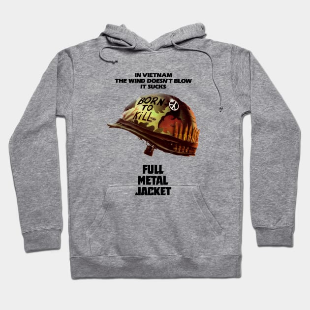 Mod.1 Full Metal Jacket Vietnam War Hoodie by parashop